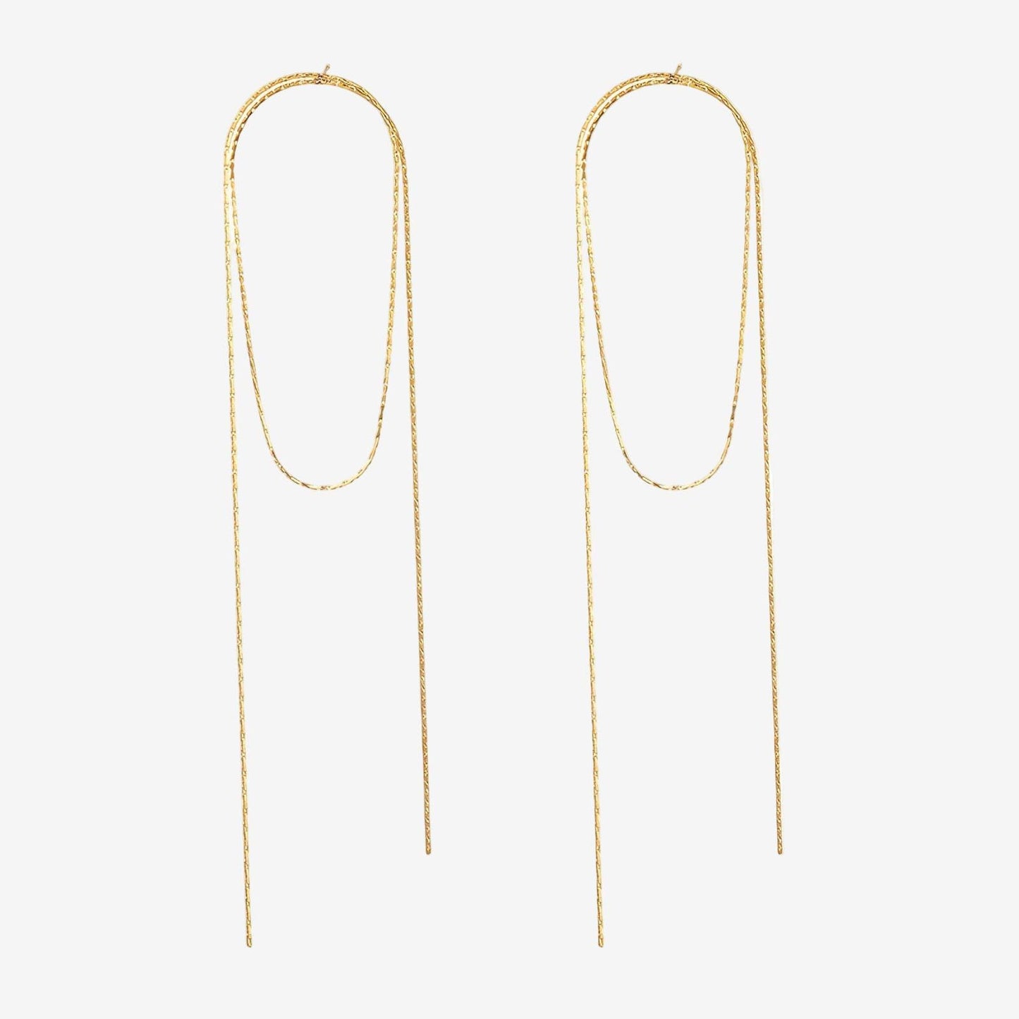 Thead Drops Earrings – 18K Vergoldung