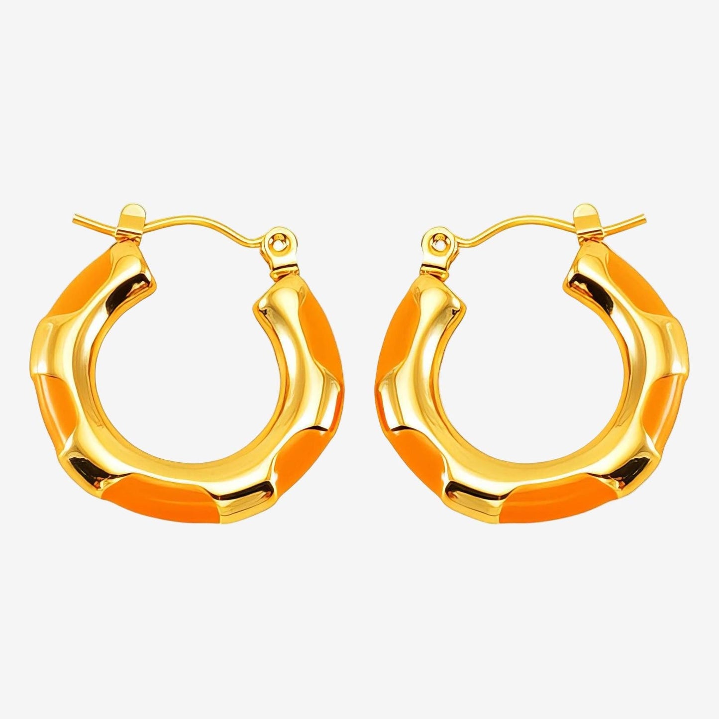 Aurum Segment Earrings – 18K Vergoldung