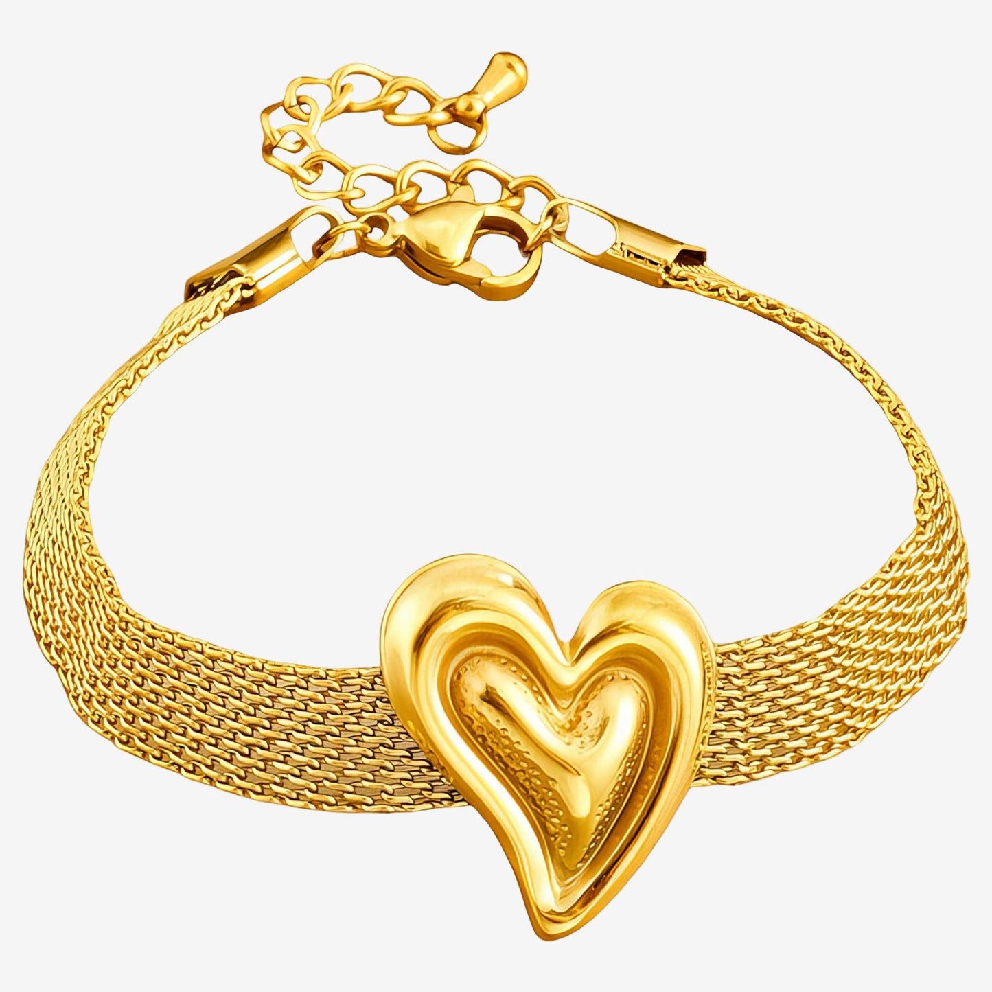 Heart Bracelet – 18K Vergoldung