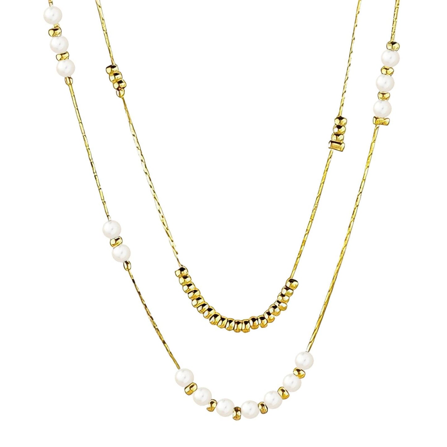 Pearl Elegance Necklace – 18K Vergoldung