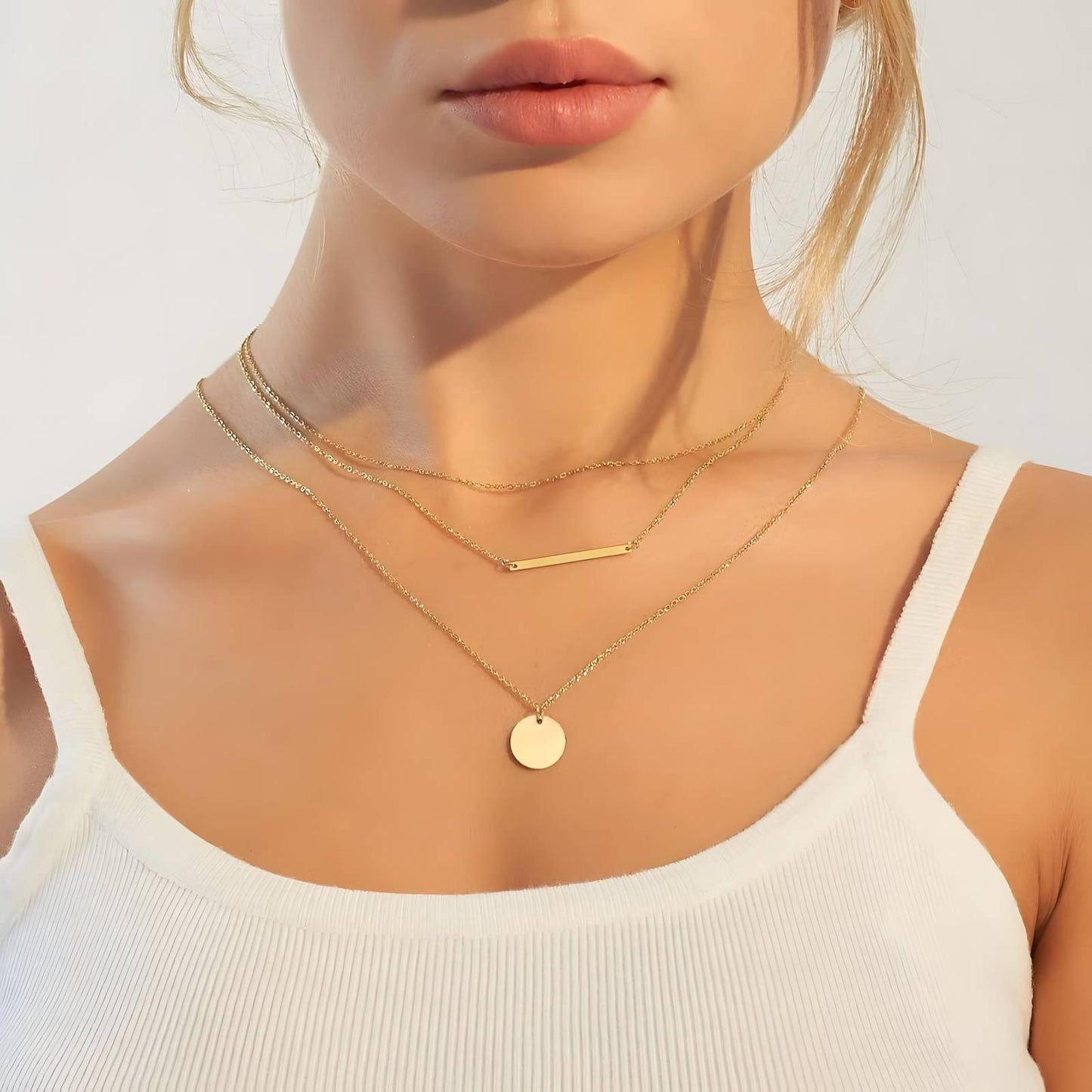 Graceful Cascade Necklace – 18K Vergoldung