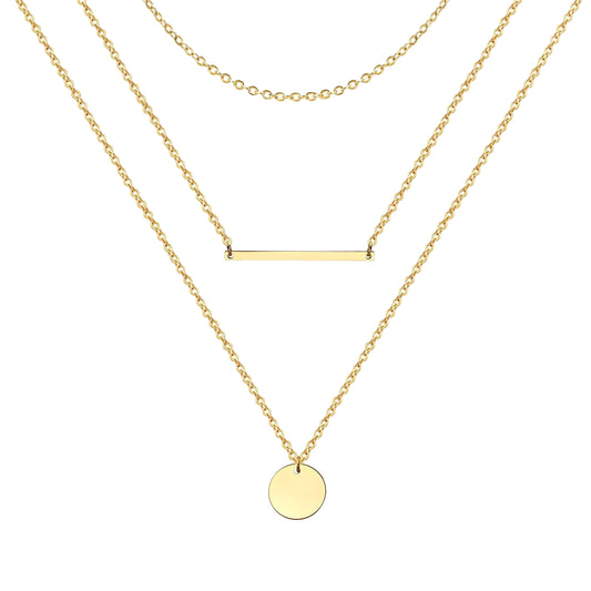 Graceful Cascade Necklace – 18K Vergoldung