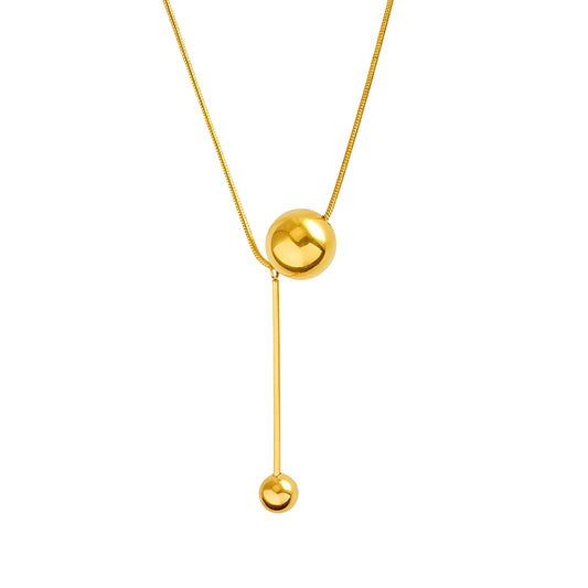 Elegant Drop Necklace – 18K Vergoldung