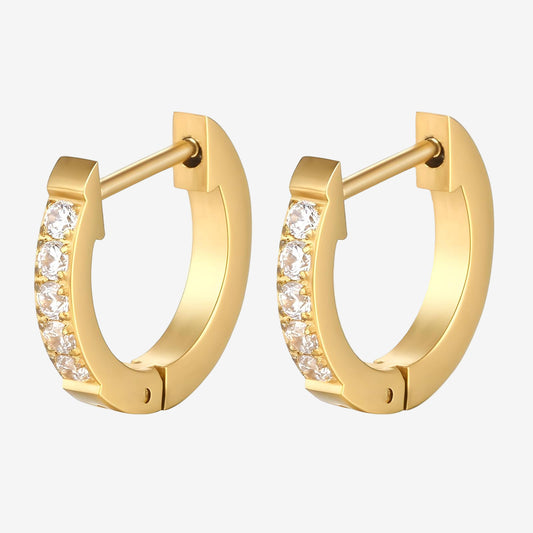 Gemstone Gold Earrings – 18K Vergoldung