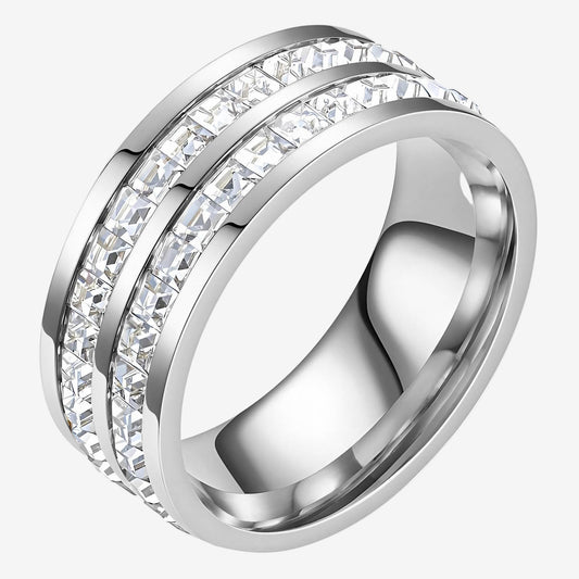 Divine Diamond Ring – Stainless Steel