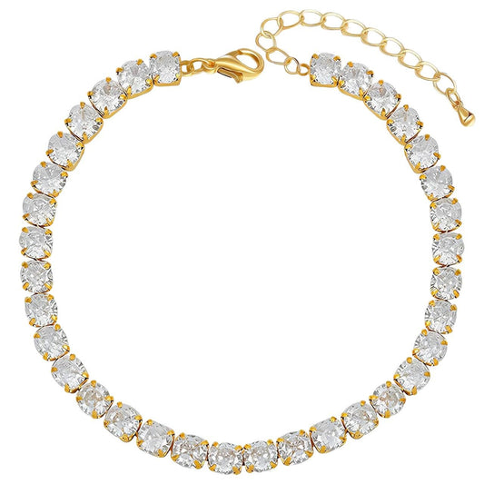 Gold Gemstone Brilliance Bracelet – 18K Vergoldung
