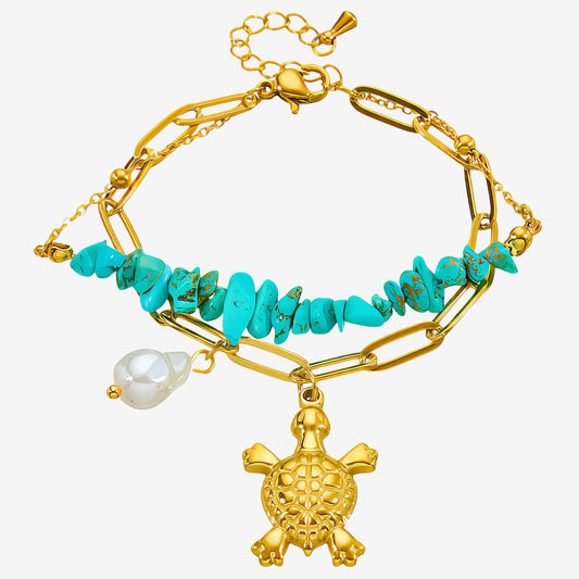 Turtle Bracelet – 18K Vergoldung