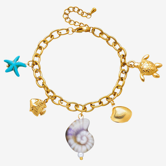 Seashell Harmony Bracelet – 18K Vergoldung