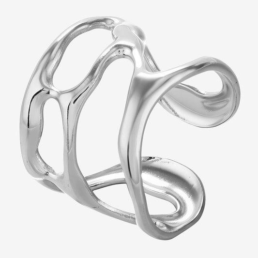 Infinite Chrome Silver Ring – Stainless Steel