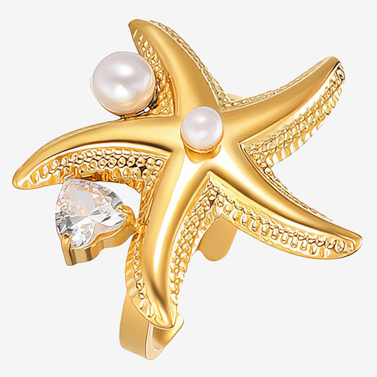 Starfish Ring – 18K Vergoldung