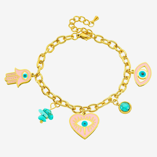 Evil Eyes Bracelet – 18K Vergoldung