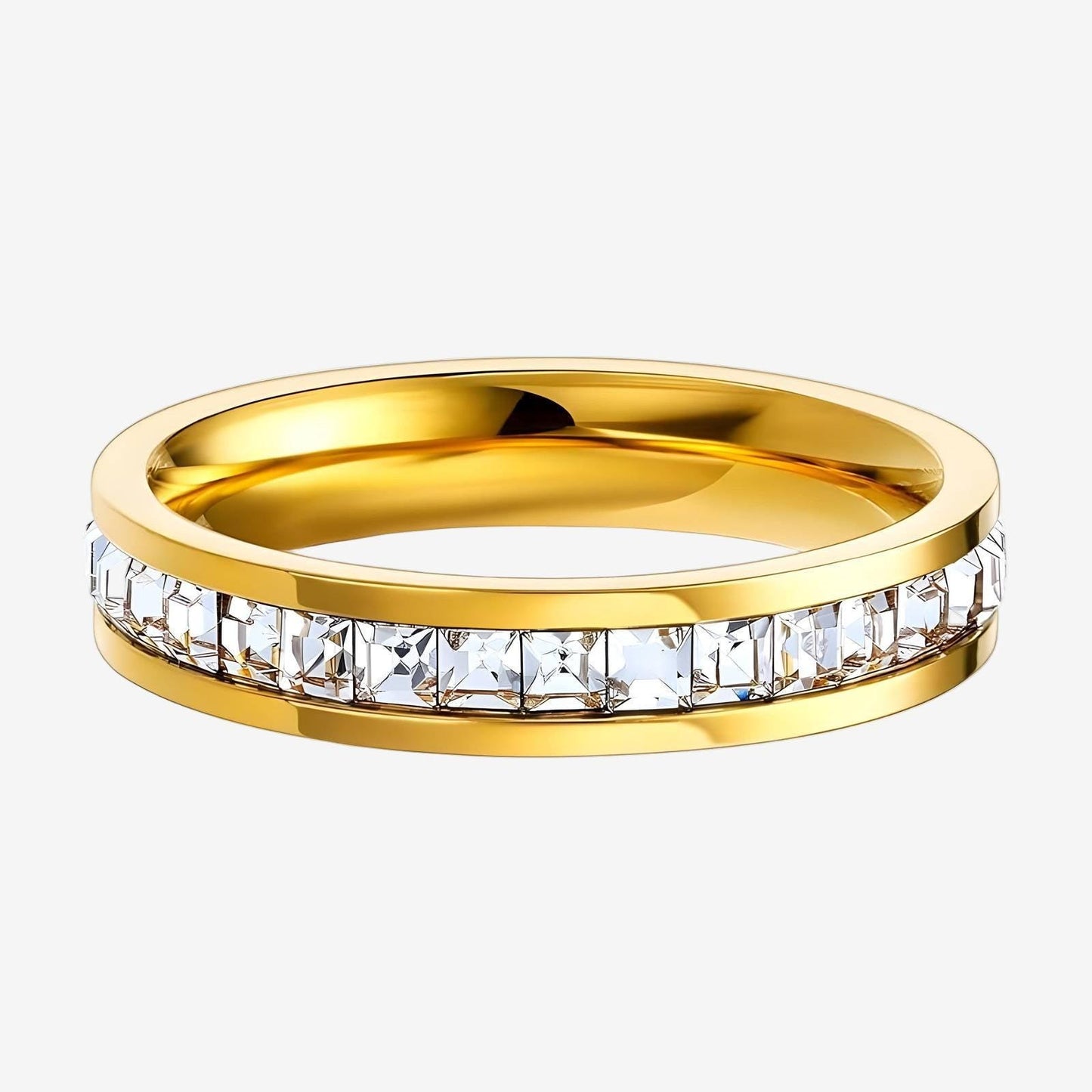 Aquamarine Diamond ring – 18K Vergoldung