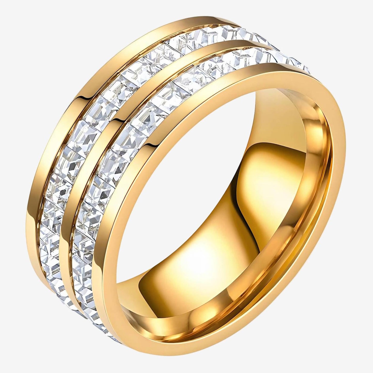 Divine Diamond Ring – 18K Vergoldung