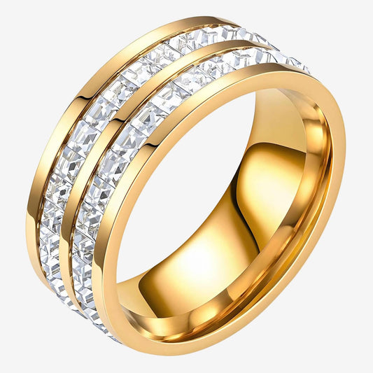 Divine Diamond Ring – 18K Vergoldung