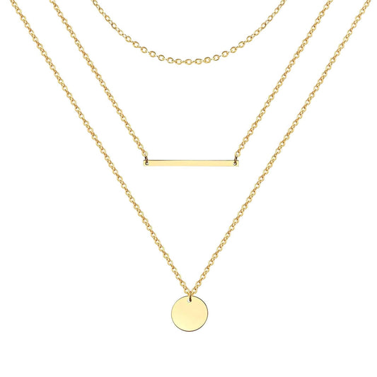 Graceful Cascade Necklace – 18K Vergoldung